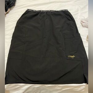 C.Saucy Black Scrub Skirt